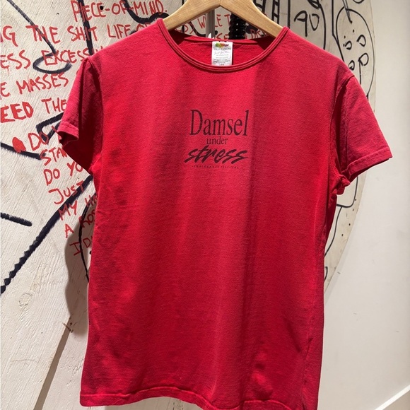 Vintage Tops - Vintage 90s damsel under stress t shirt